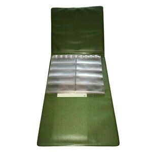 Vtg MCM Green Folding Address Book Notebook Phone Directory Memo Desk Pad Holder